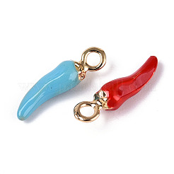 Alloy Enamel Pendants&nbsp;FIND-Z084-02G