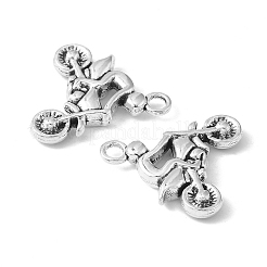 Tibetan Style Alloy Rider Motorcycle Pendants&nbsp;TIBEP-12941-AS-LF
