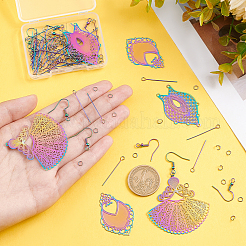 DIY Filigree Dangle Earring Making Kits&nbsp;DIY-UN0003-42