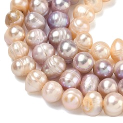 Natural Cultured Freshwater Pearl Beads Strands&nbsp;PEAR-L034-10C
