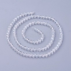Natural White Topaz Beads Strands&nbsp;G-F619-28-3mm