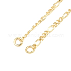 Brass Figaro Chain Bracelet Making&nbsp;KK-CBADBBF-06G