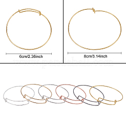 Adjustable Iron Bangle Making&nbsp;BJEW-CA0001-01