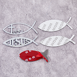 3 Styels Alloy Self-adhesive Car Stickers&nbsp;DIY-FH0007-02
