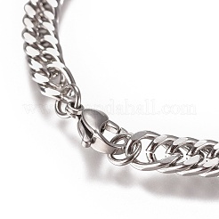 Tarnish Resistant Men's Cuban Link Chain Bracelets&nbsp;BJEW-E369-15D