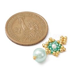 TOHO Seed Beads Beaded Charms&nbsp;PALLOY-MZ00157
