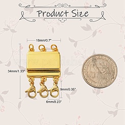 Zinc Alloy Box Magnetic Clasps Converter&nbsp;PALLOY-C159-02LG