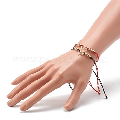 Adjustable Nylon Thread Braided Bead Bracelets&nbsp;BJEW-JB06437