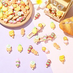 70Pcs 7 Styles Fruit Opaque Resin Cabochons&nbsp;CRES-CJ0001-84
