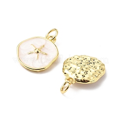 Brass Enamel Charms&nbsp;KK-L237-022G-01