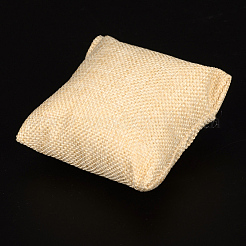 Wood Covered with Burlap Jewelry Bracelet Watch Displays&nbsp;BDIS-F001-02