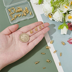 40Pcs 4 Styles Brass Cord Ends&nbsp;KK-BC0014-75
