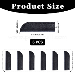 6Pcs PU Leather Pen Tip Protective Case&nbsp;AJEW-CL0002-24B