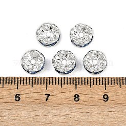 Brass Rhinestone Spacer Beads&nbsp;RSB030NF-14