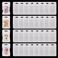 160Pcs Plastic Yin-yang Resealable Bags with Visible Window&nbsp;ABAG-TA0001-94C
