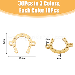 30Pcs 3 Styles 201 Stainless Steel & Stainless Steel Connector Charms&nbsp;STAS-DC0013-57