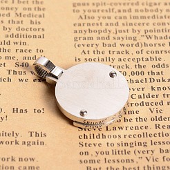 Tarnish Resistant Constellation/Zodiac Sign Leo Jewelry 304 Stainless Steel Flat Round Pendants&nbsp;STAS-E093-30P