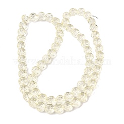 Baking Paint Transparent Glass Beads Strands&nbsp;GL-CBA2ED2-04J