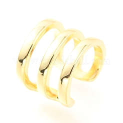 925 Sterling Silver Cuff Earrings&nbsp;EJEW-H124-12G