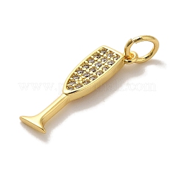 Brass Micro Pave Cubic Pendants&nbsp;X-KK-U027-07G-02