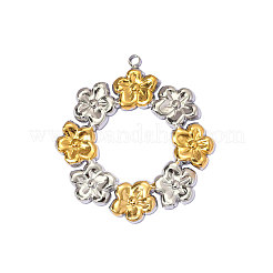 304 Stainless Steel Pendants&nbsp;STAS-OY013-56GP