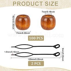100Pcs Wood Beads&nbsp;DIY-ME0002-92A