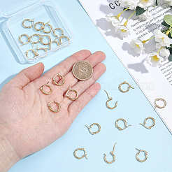 12 Pairs 304 Stainless Steel Hoop Earrings&nbsp;EJEW-BBC0002-38C
