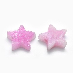 Electroplate Natural Druzy Quartz Charms&nbsp;G-P382-I18