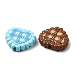 Printed Opaque Acrylic Beads&nbsp;OACR-H054-12