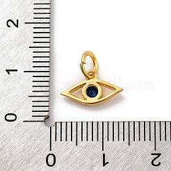 Brass Micro Pave Cubic Zirconia Charms&nbsp;KK-U033-21G-01