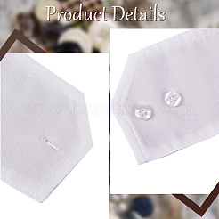 Removable Cotton Wrist Cuffs with Resin Button&nbsp;AJEW-WH20077-020D