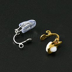 40Pcs 2 Color Iron Clip-on Earring Findings&nbsp;KK-FS0001-27