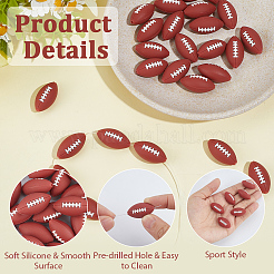 32Pcs Food Grade Eco-Friendly Silicone Beads&nbsp;SIL-SC0003-21