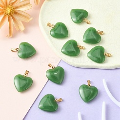 Imitation Jade Glass Pendants&nbsp;GLAA-YW0003-01A