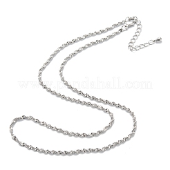 Brass Rope Chain Necklaces&nbsp;LS-NJEW-K123-12P
