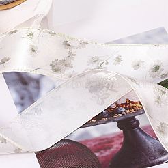 Polyester Lock Edge Printed Flower Ribbon&nbsp;PW-WG70ADC-01