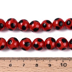 Handmade Lampwork Beads Strands&nbsp;LAMP-N037-02C