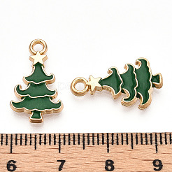 Golden Plated Alloy Enamel Pendants&nbsp;ENAM-T009-98-RS