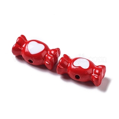 Spray Painted Alloy Bead&nbsp;PALLOY-H134-56