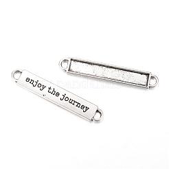 Tibetan Style Alloy Links connectors&nbsp;TIBEP-S302-12AS-LF