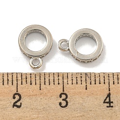 Brass Cubic Zirconia Tube Bails&nbsp;KK-L215-201B-P