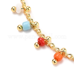 Glass Charm Bracelets&nbsp;X-BJEW-JB05600-03