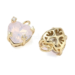 Brass Micro Pave Cubic Zirconia Pendants&nbsp;KK-C251-13G-02