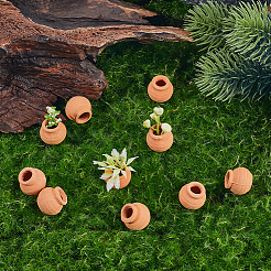 10Pcs Mini Polymer Clay Flowerpot&nbsp;AJEW-GF0010-13