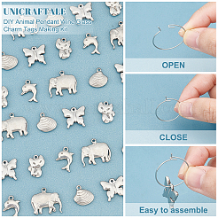 DIY Animal Pendant Wine Glass Charm Tags Making Kit&nbsp;DIY-UN0003-26