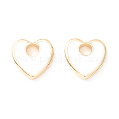 Rack Plating Eco-friendly Brass Enamel Charms&nbsp;KK-D073-04G-NR