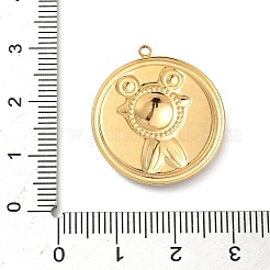 304 Stainless Steel Epoxy Resin with Natural Shell and Sequins Inside Pendants&nbsp;STAS-L026-17G-F03