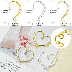 18Pcs 3 Colors Alloy Ear Cuff Findings&nbsp;FIND-FS0002-03