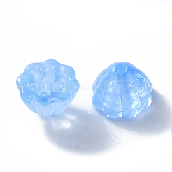 Transparent Baking Paint Glass Beads&nbsp;DGLA-T002-08E