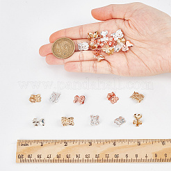 15 Pairs 15 Style Brass Friction Ear Nuts&nbsp;KK-AR0002-92